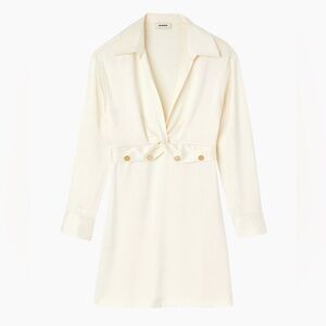 Sandro Short Satin-Effect Dress size 36 brand new with tags